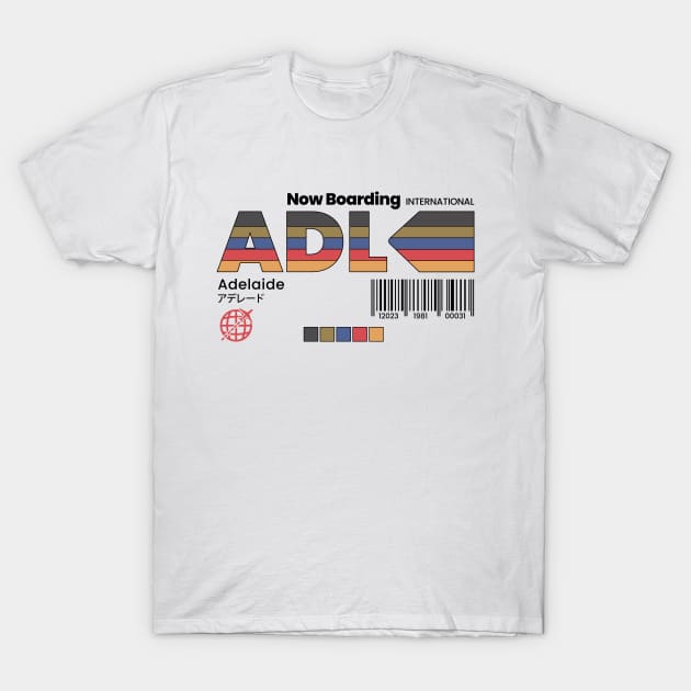 Vintage Adelaide ADL Australia Retro Travel T-Shirt by Now Boarding
